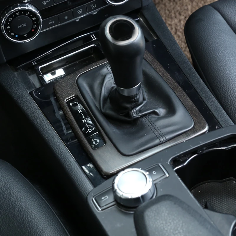 Углеродное волокно ABS для Mercedes Benz C Class W204 2007-2013 салона передач переключения панели рамка наклейки левого привода