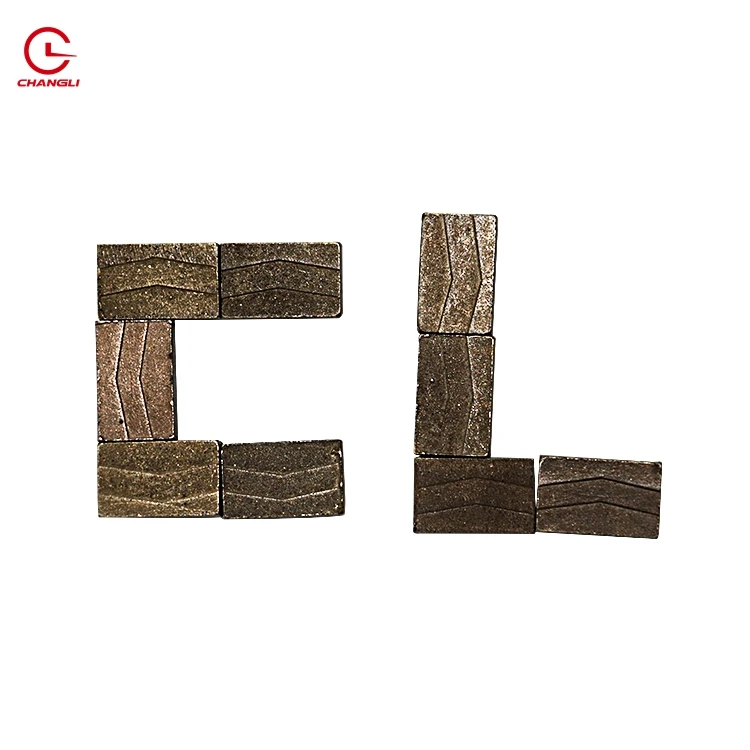 2000mm Segment diamond tools V shape segment for easy cutting marble block limestone sandstone basalt indonesia company