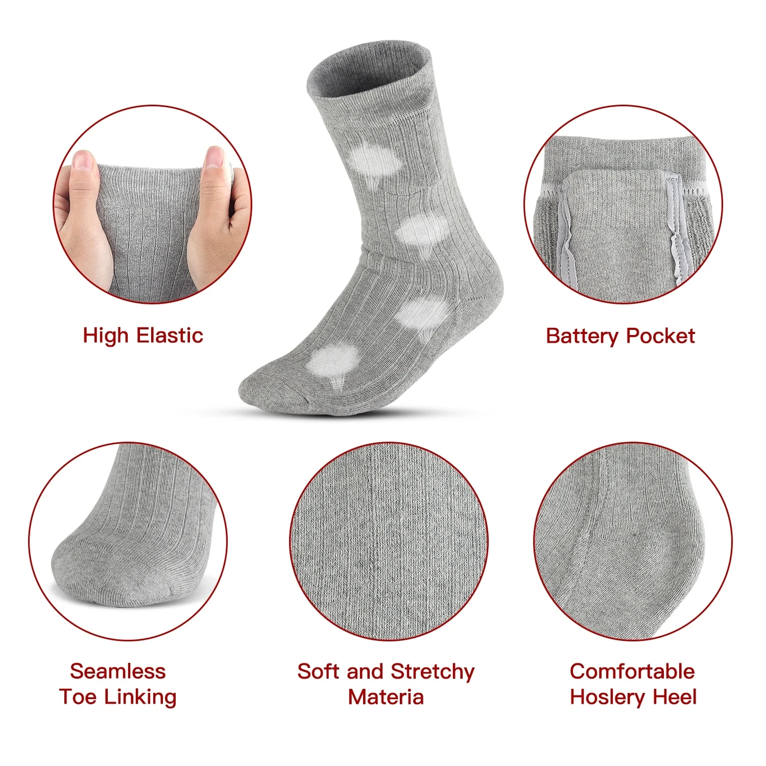 Электрические носки с более четким изображением нагреваемые в микроволновой печи