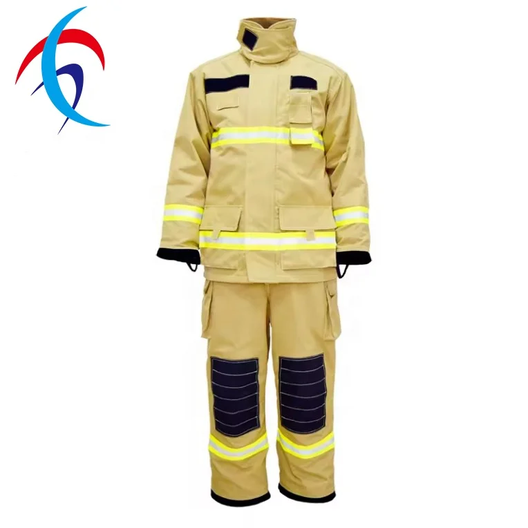 New Style 4 Layer Aramid Nomex Fireman Fire Fighting Suit for Fire Fighting Rescue
