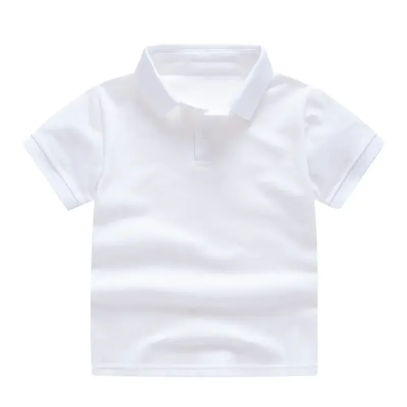 2023 new style summer children boys girls polo t-shirts for kids blank custom logo plain t shirts kids polo shirts