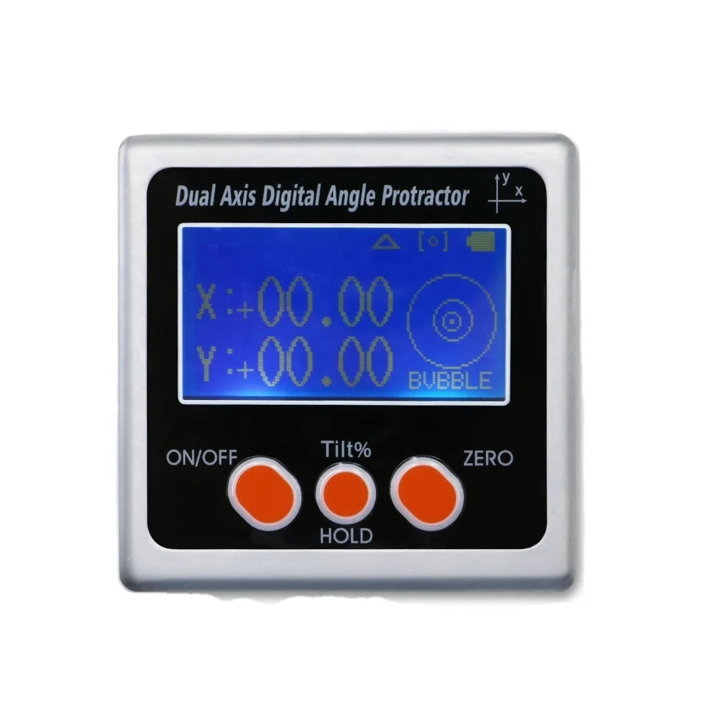 Dual axis Mini Digital Inclinometer with magnet  Electronic digital protractor Digital level Box