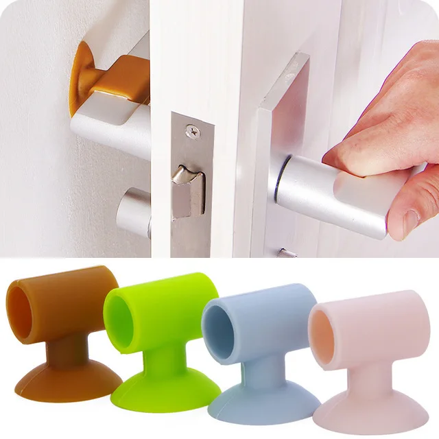 Hot Selling Factory Wholesale Eco-Friendly Soft Silicone Doorknob Draft Door Stopper