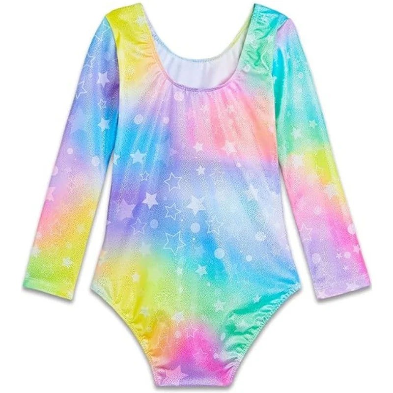 nylon leotard spandex ballet leotards training dance wear rhythmic gymnastics jumpsuit kids sweat fast drying fabric girls wear