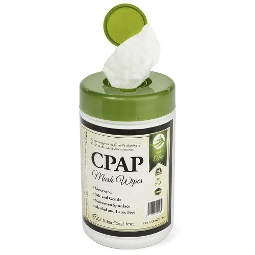 
Private label CPAP mask cleaning wipes in canister 