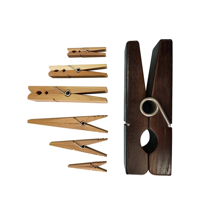 Hot Sale Natural Wooden Peg Clothespin Several Size Wooden Clips