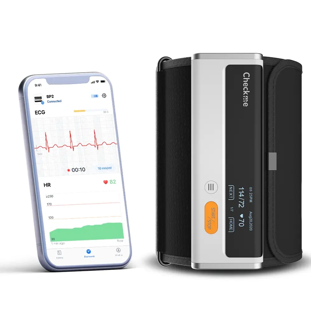 BP2 Bluetooth Wrist Digital Electronic Sphygmomanometer Digital Blood Pressure Monitor with Ecg Blood Pressure Cuff