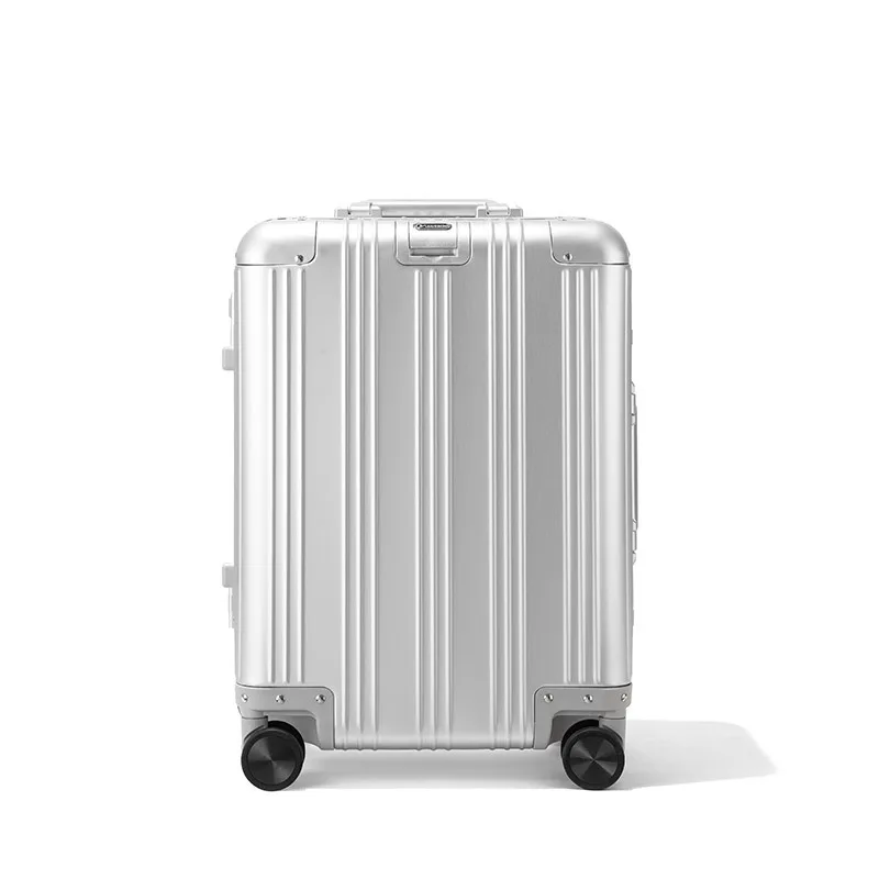 New style all aluminum magnesium alloy luggage large capacity aluminum frame pure metal suitcase password case