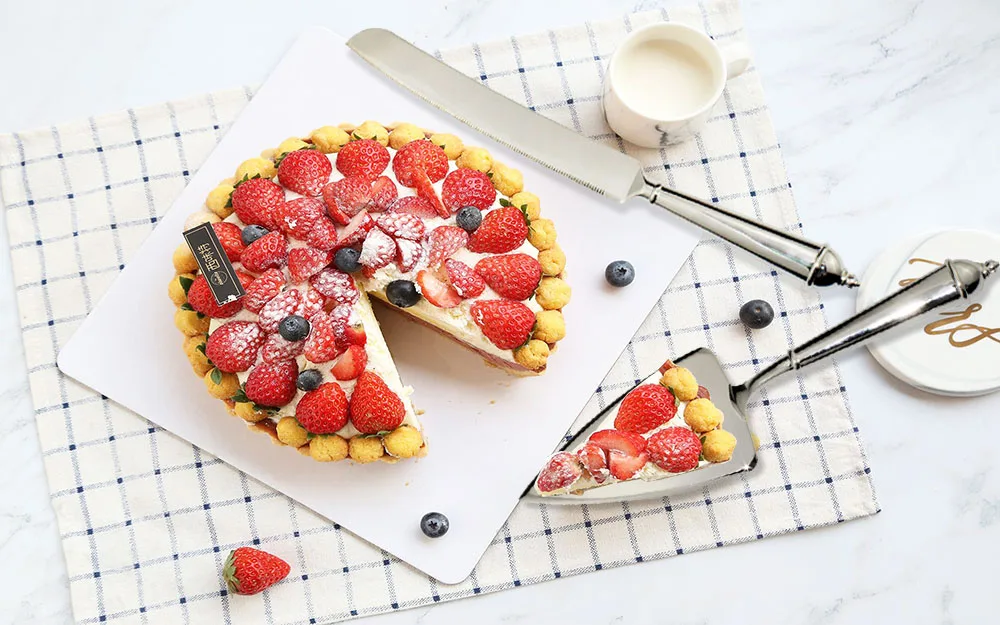 
wholesale custom metal pizza spatula pie pastry shovel serrated edge bread slicer decorating wedding cake server and knife sets 