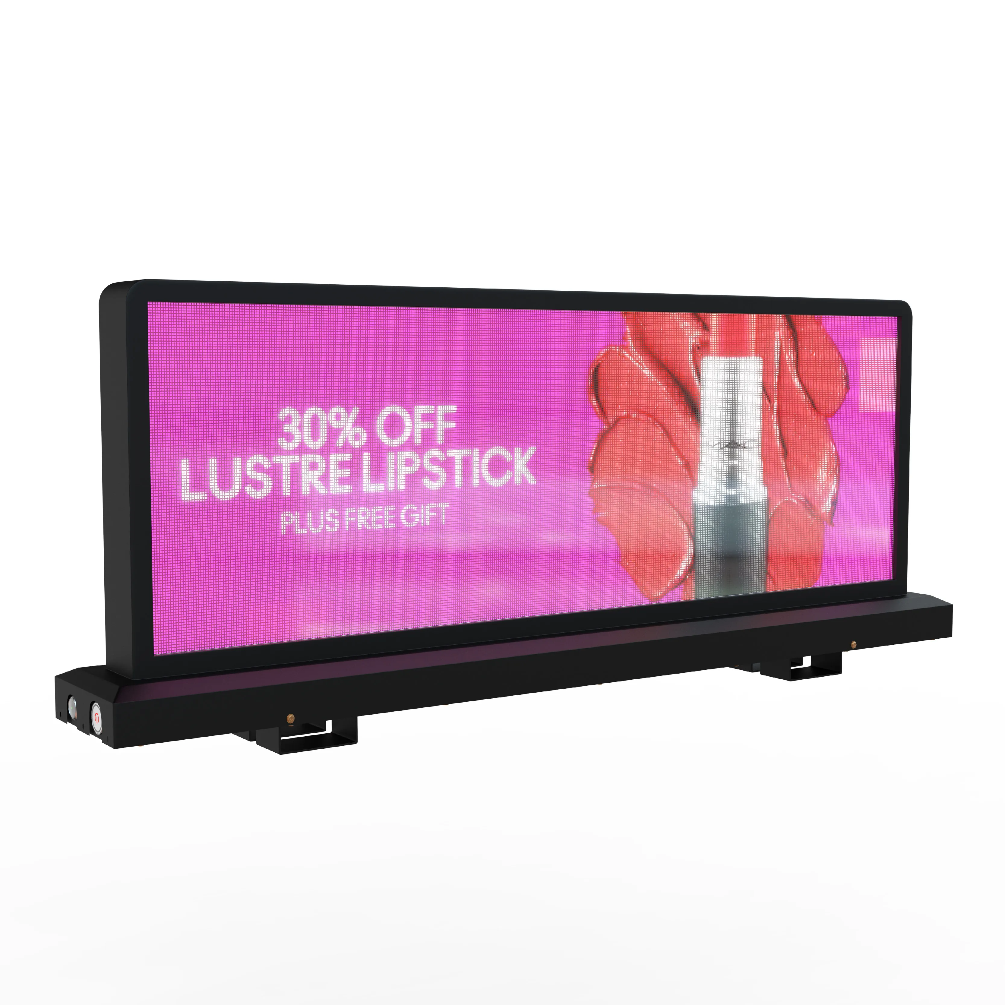 High Brightness P2.5 P3 P4 LED Taxi Top Outdoor Dual Sided Car Screen Digital Signage and Display