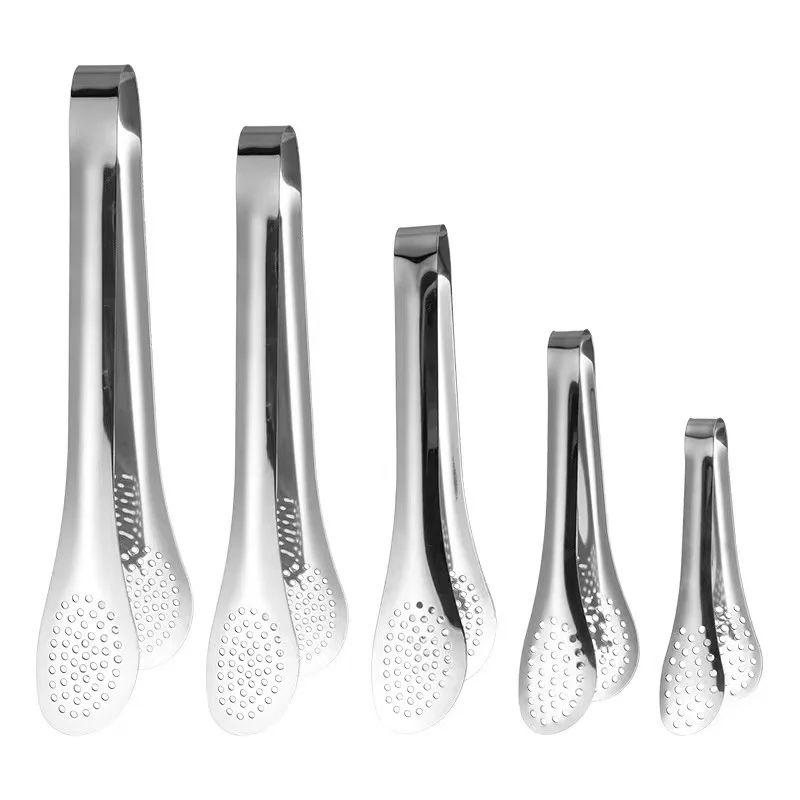 Hot selling kitchen utensils for buffet cooking stainless steel pastry Bbq food tongs