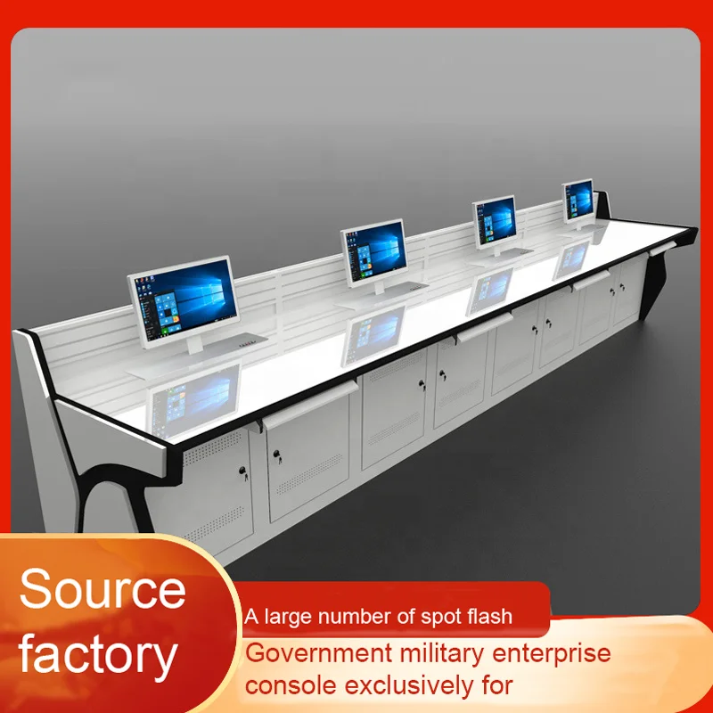 Wholesale Command Dispatching Room Center Monitor Console Table Conference Room PC Desk Office Commercial Furniture