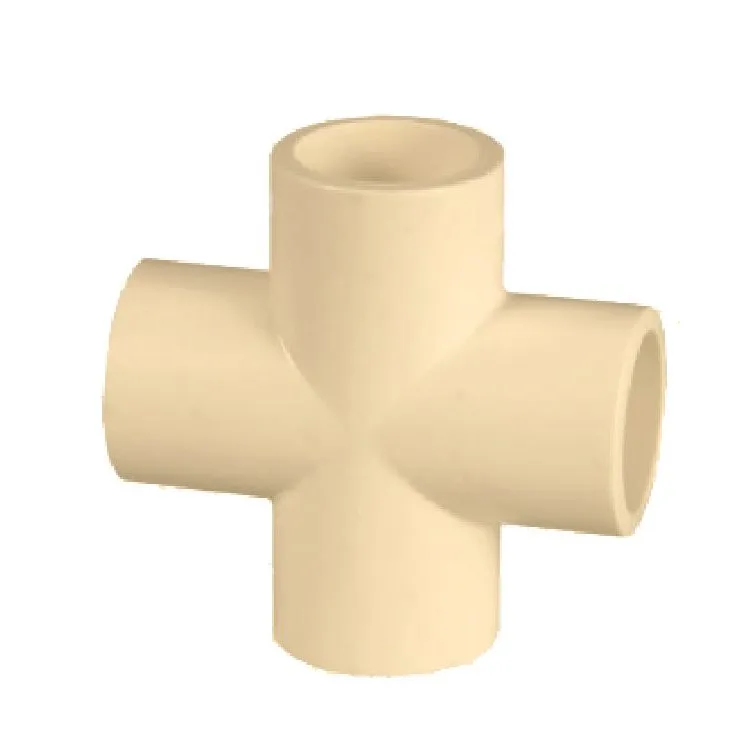 CPVC pipe fittings ASTM D2846 Standard plastic tee pipe fittings Cross Tee
