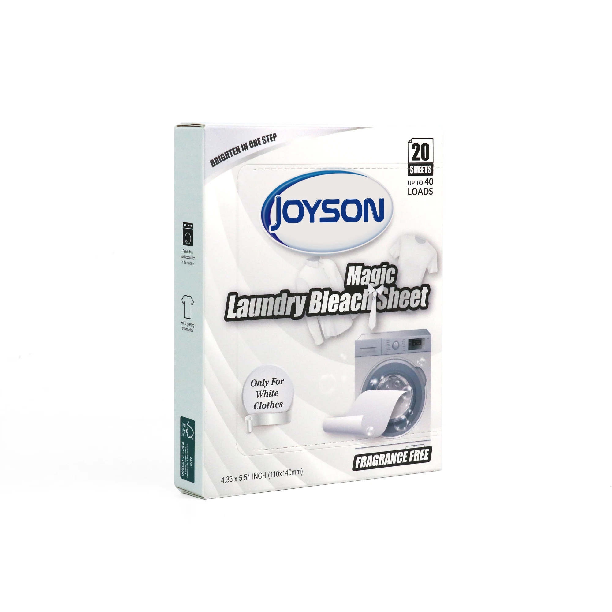 Most Popular Magic Laundry Whitening Detergent Sheets Fabric Bleach Sheets For Clothes