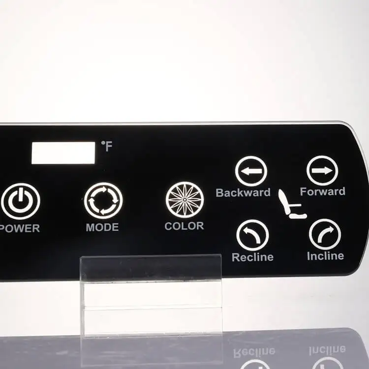 Tempered Silkscreen Printing Glass Smart Touch Wall Switch Display Cover Panel Frameless Led Light Cover Glass Panel