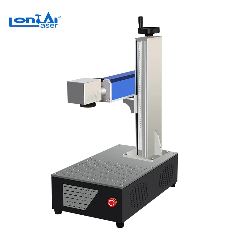 Fiber Laser  marking machine with rotary for metals plastic marking personalized name necklace portable desktop machine