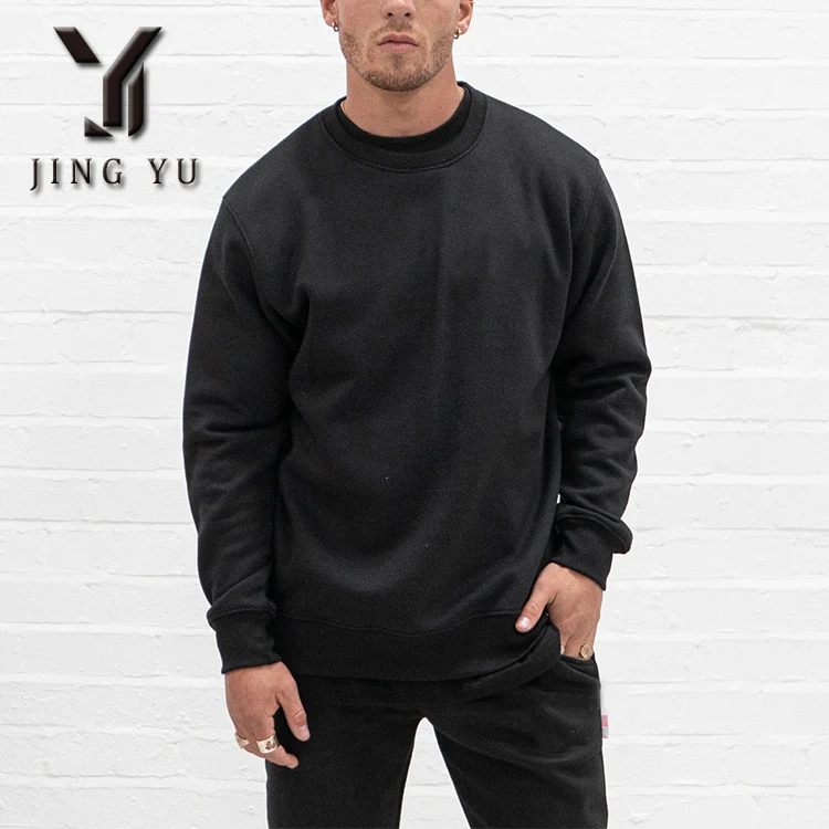 custom logo plain black oversized fit wholesale blankets 320 gsm hoodie crewneck sweatshirt