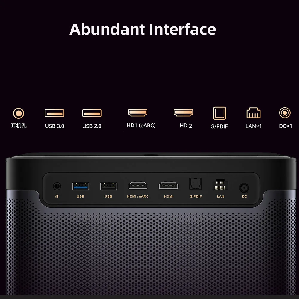 Dangbei X5  Pro Projector, Mars Home Projector for Smart Home Cinema 3D 5400 ANSI Lumens Low Latency MAX 4K 8K WiFi 6 Projecto