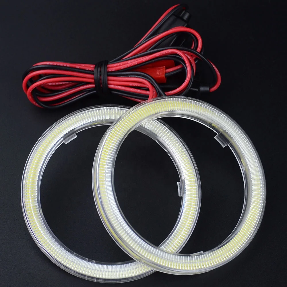 
Универсальные COB светодиодные дневные ходовые огни 60 мм, гало, кольцевые ангельские глазки, комплект противотуманных фар 12 В для автомобилей и мотоциклов 