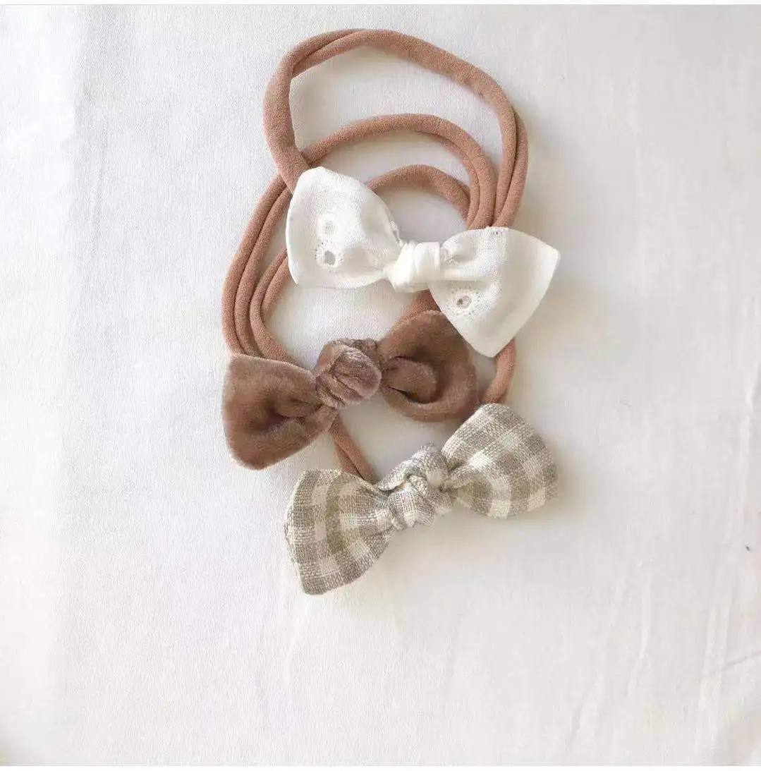 Платье для маленьких девочек на заказ ручной работы из льна и бантом для маленьких девочек мини-платье с бантом и повязка на голову с бантом для маленьких девочек повязка на голову