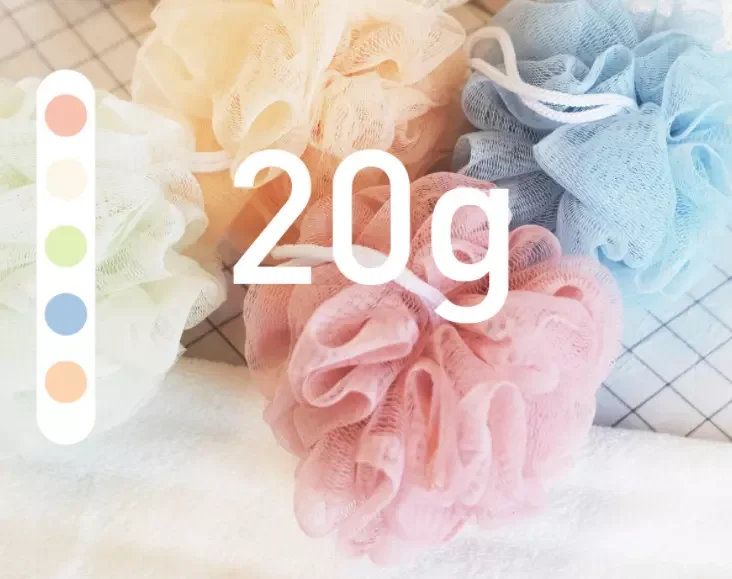 2021 hot selling colorful Mesh Shower Sponge wholesale bath flower eco-friendly bath ball