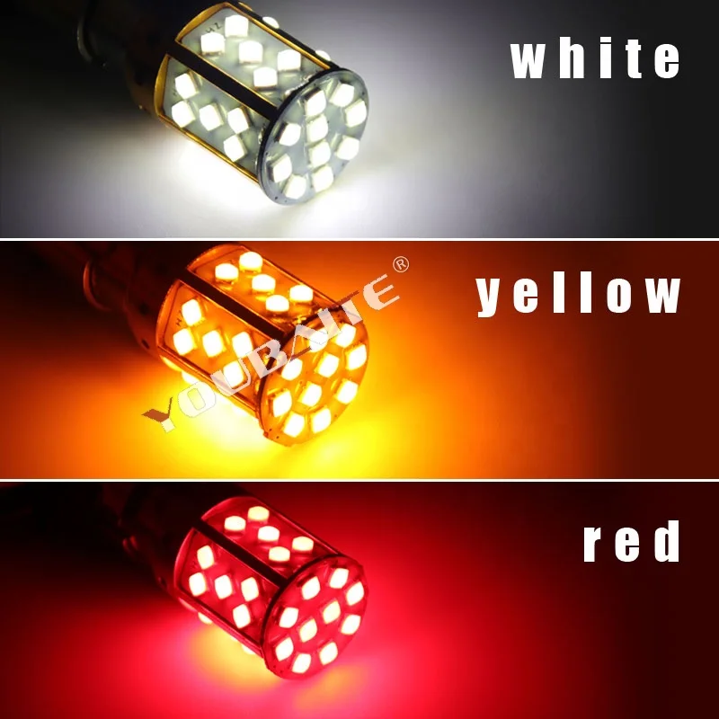 Golden aluminum Canbus 1156 3030 35SMD BA15S p21w 3156 T20 7440 Amber Red S25 P21W BAU15S  led turn signal bulb