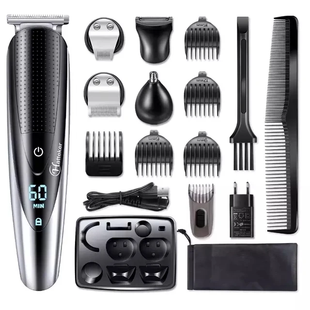 FREE SHIPPING Professional waterproof hair trimmer beard trimer body face hair clipper electric hair cutting machine haircut
