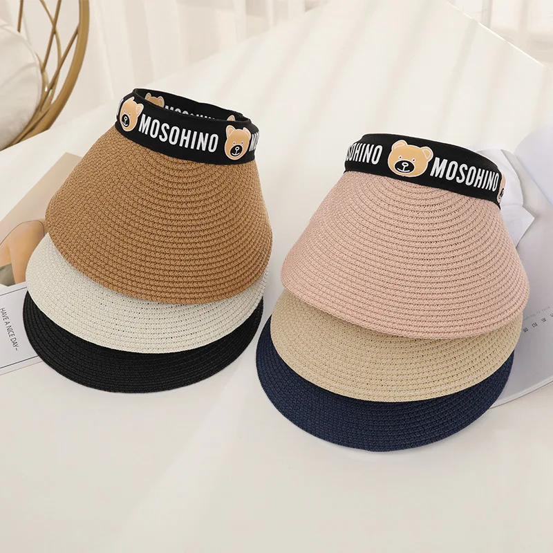 Hot selling children hats straw wholesale spring kids hats beautiful breathable