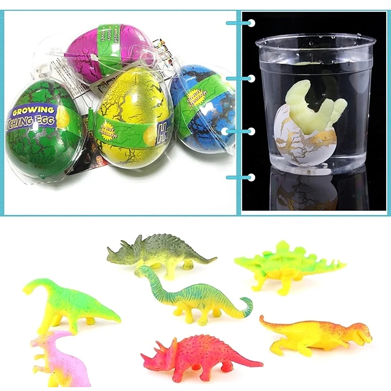 Dinosaur Eggs Hatching In Water Large Size Water Growing Animal Eggs Dinosaur Grow Egg Novelty Educational Toy Kids Gift