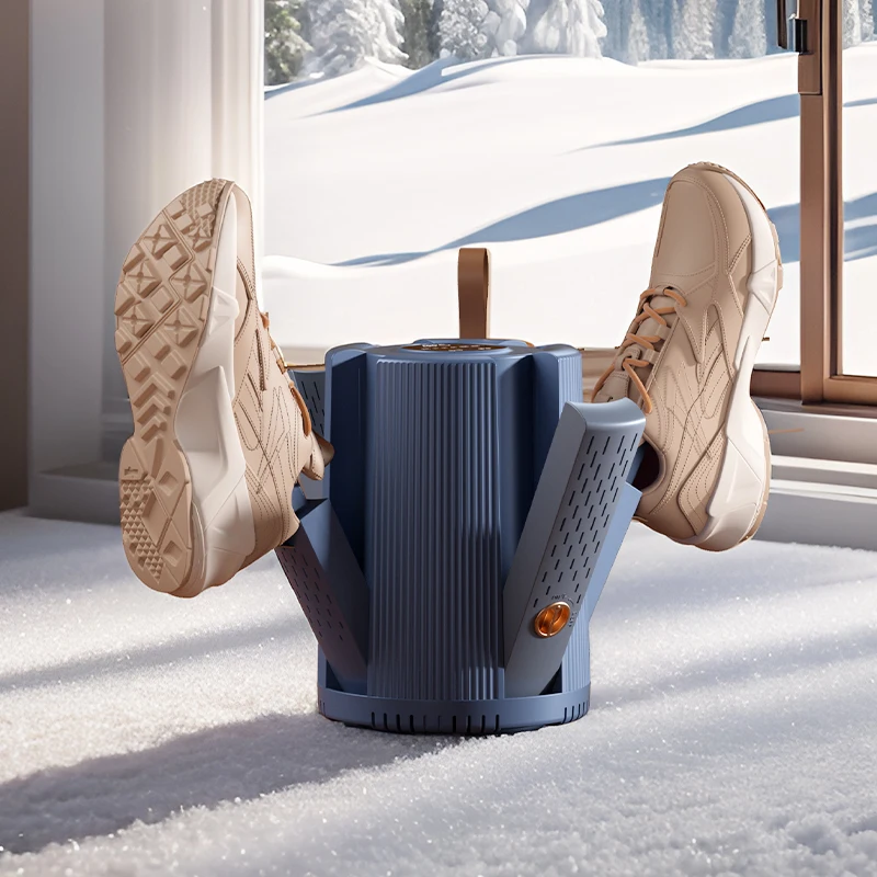 Winter NEW Design Smart Slipper Sock Dryer Heater 2 Pair Foldable 2 Modes Electric UV Boot Ski Shoes Dryer Machine