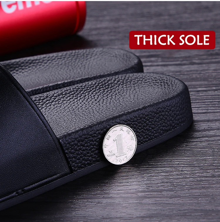 Factory Design Custom Logo Color Sandal Slippers Brand PVC Slippers Slides 3D Logo Custom Mens Rubber Slide Slippers For Men
