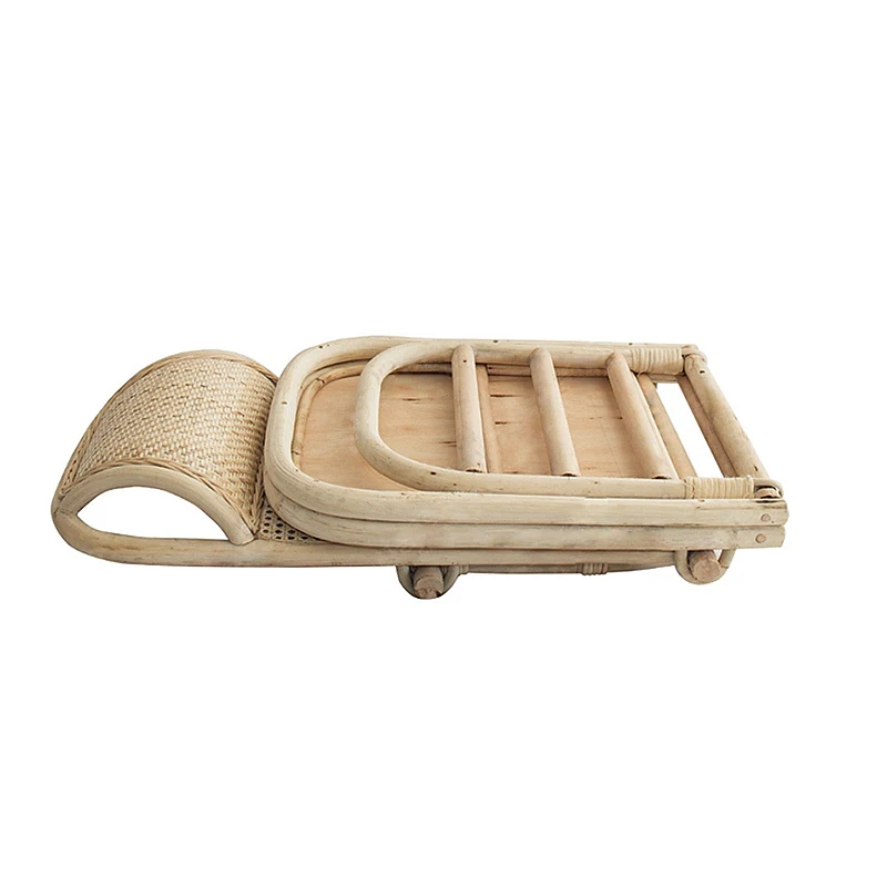 Hot selling high quality relaxed armless rattan lounge chair Outdoor terrace recliner chair Indoor availability spa lounge chair