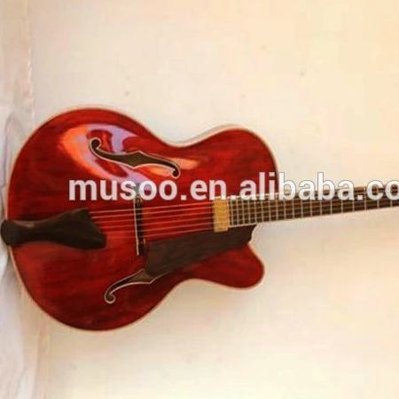 MUSOO BRAND Handcrafted Archtop Jazz Guitar Electric Guitar With Hardshell Case(AR600)