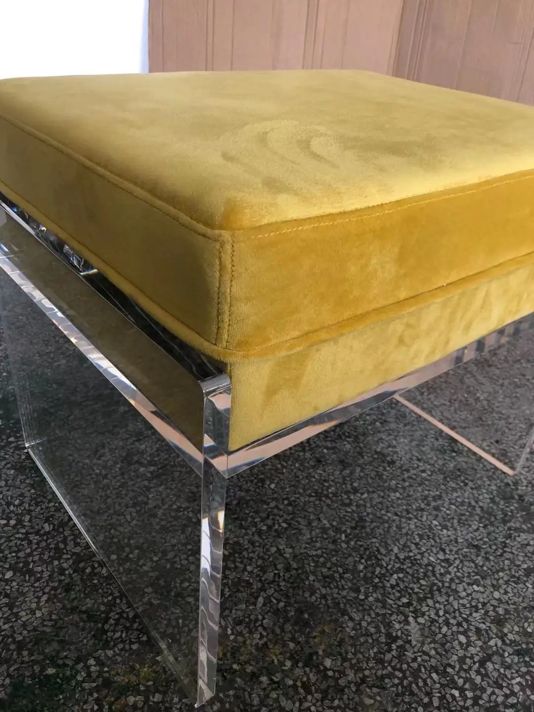 Modern clear acrylic stool bar stool acrylic cushion stool