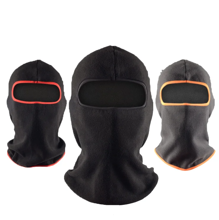 Fashion Polar Fleece Winter Hat Sports Windproof 1 Hole Ski Mask Thicken Riding Cycling Balaclava Ski Mask