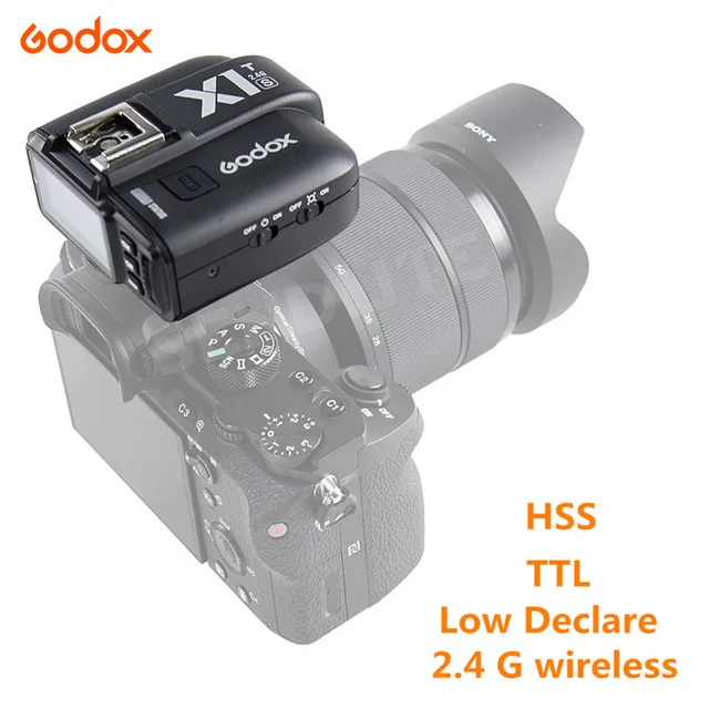 Godox X1T-S TTL Trigger 1/8000s 2.4G Wireless Transmitter for Sony Alpha A6000 A6500 A6300 A58 A7SII A37 Cameras with MI Shoe