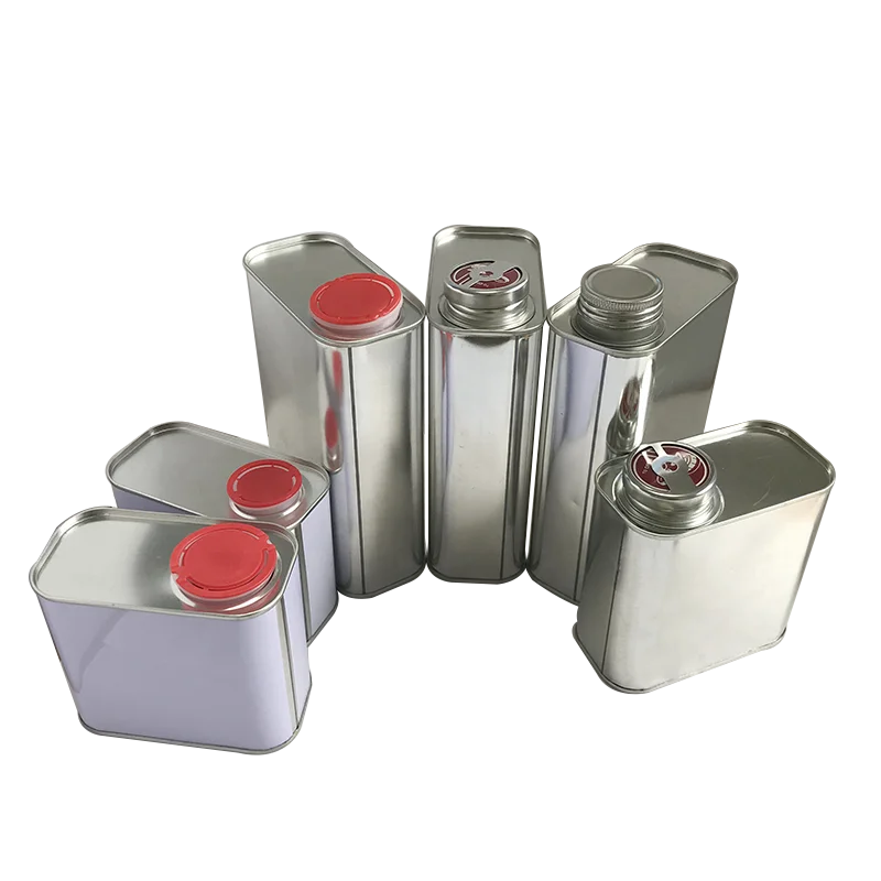 1L empty square metal jerry oil tin can for motor oil brake cleaner car oil engine fluid paint