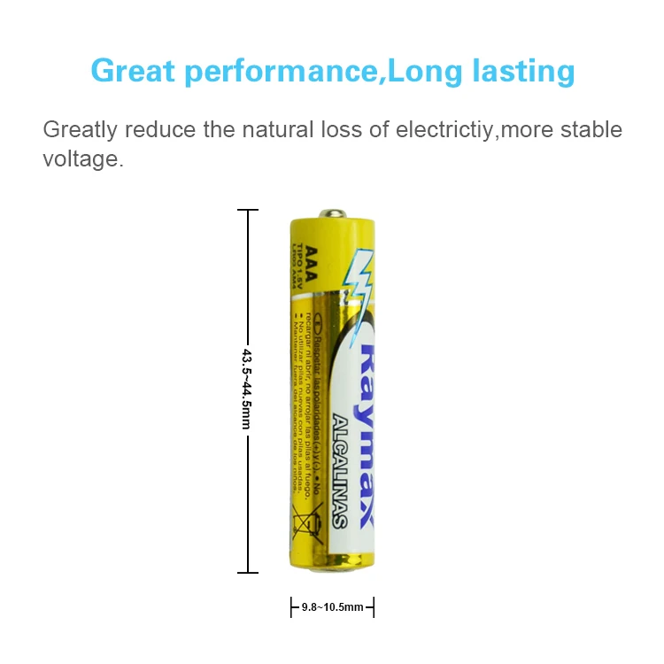 Raymax Factory European Market  OEM 1.5 Volt  Alkaline Primary Cell Miniature Battery  for Toy Cars
