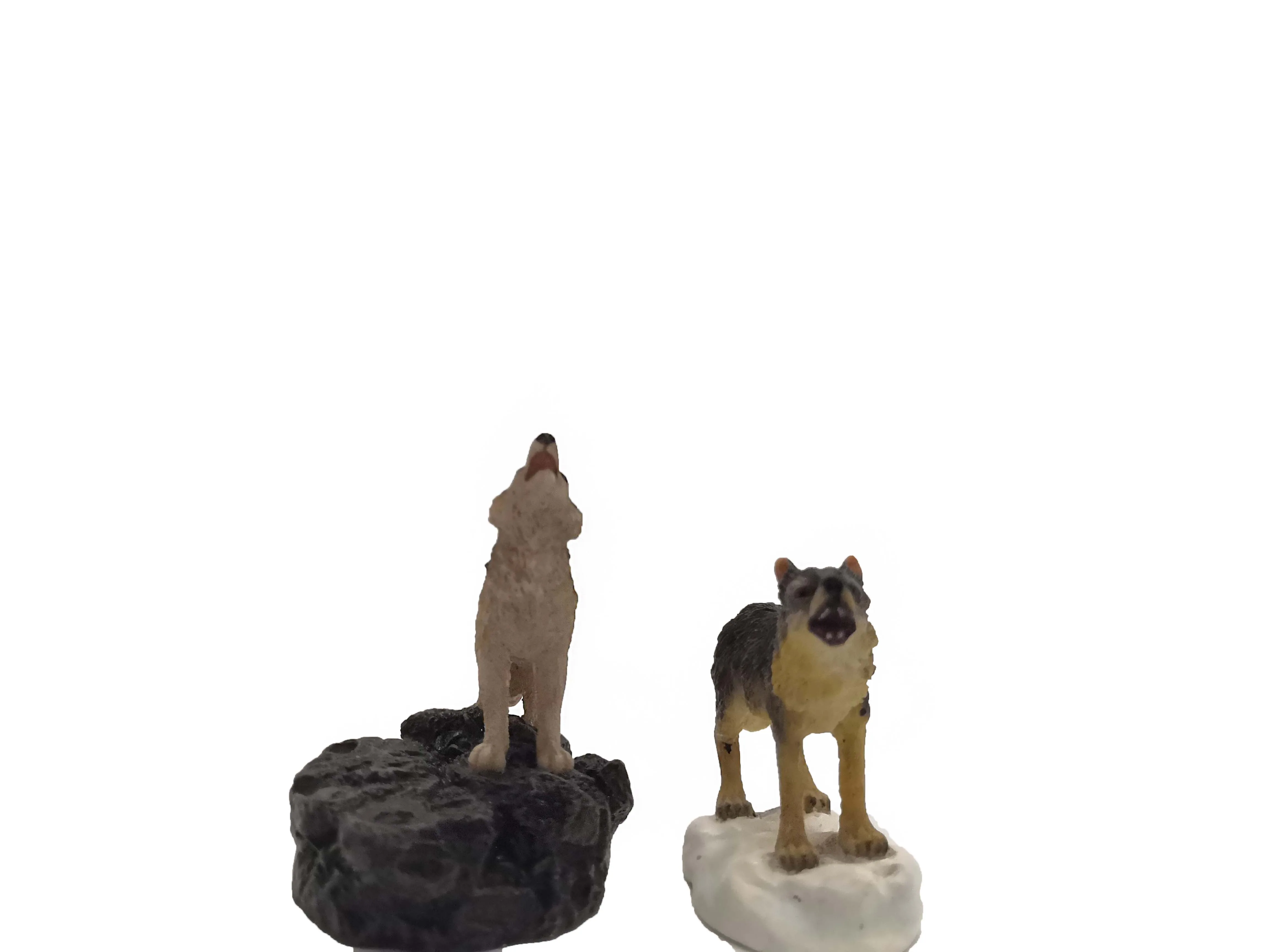 
Custom table personalized decoration animal wolf statue unique gift resin crafts decoration 