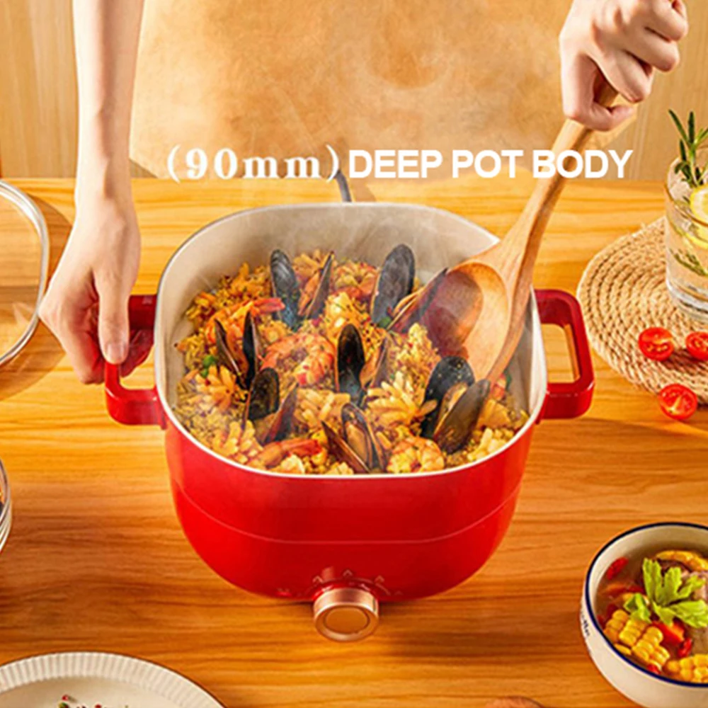 Easy To Clean Split Design Cooking Pot 3L Home Use Kitchen Electric Hot Pot