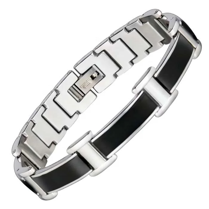 Black Titanium Magnetic Therapy Bracelet Pain Relief Male Men Women Health Care Band Bangles Pain Relief For Arthritis