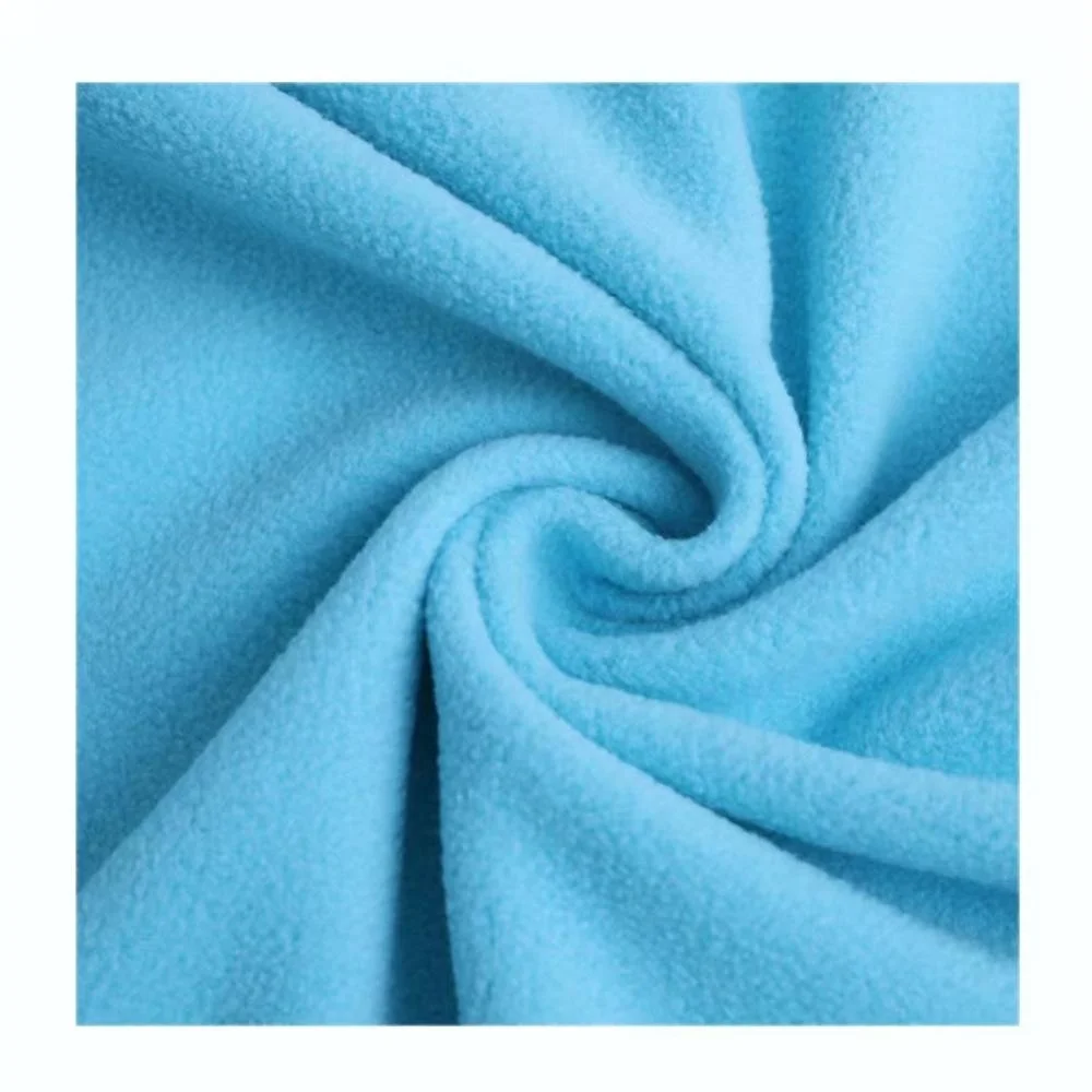 Wholesale Warm Knit Brushed Custom Printed Polar Fleece Fabric Softshell Fleece CVC Fabric for Hoodie