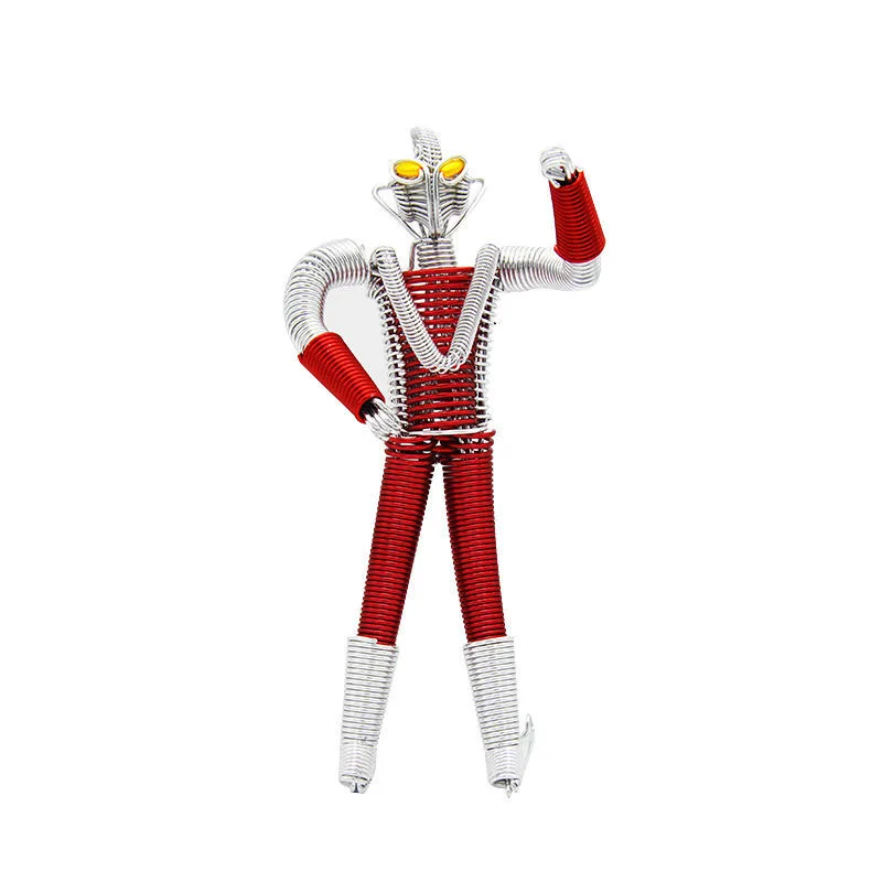 Handmade aluminum ultraman model aluminum convex man animation puzzle toy