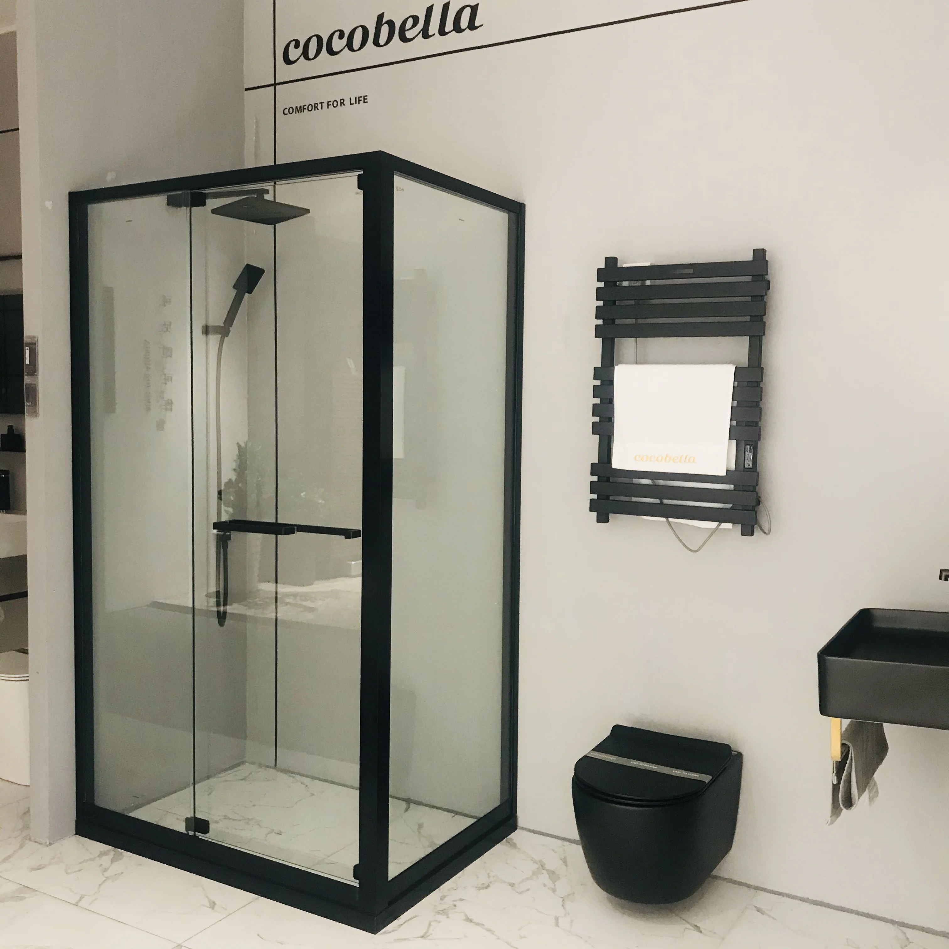 Роскошная душевая кабина из нержавеющей стали cocobella, квадратная душевая кабина, рама для душевой кабины, оптом