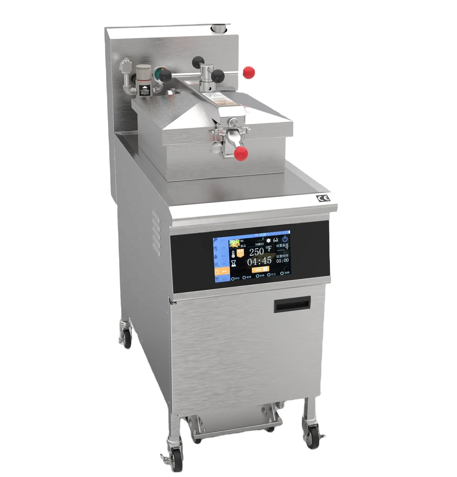 ELECTRIC PRESSURE FRYER LCD TOUCH SCREEN PANEL WITH