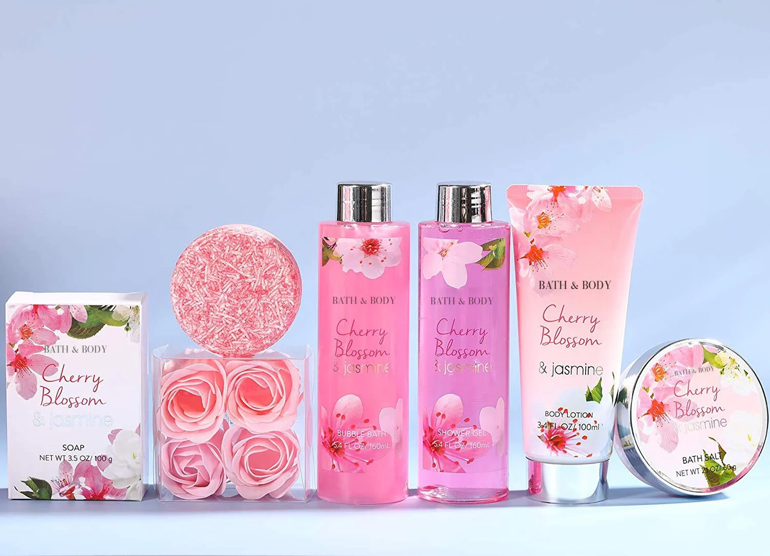 High Quality Company Wholesale Bath Body Moisturizing Care Spa 8 Pcs Gift Set