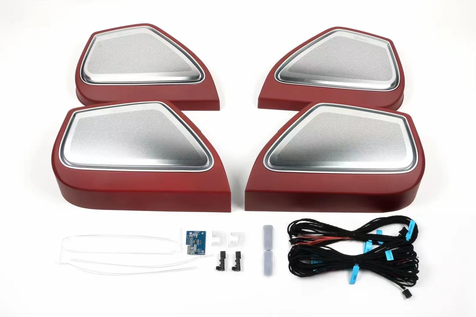 Screen control multi color speaker covers 7 colors car ambient lights for Porsche Panamera