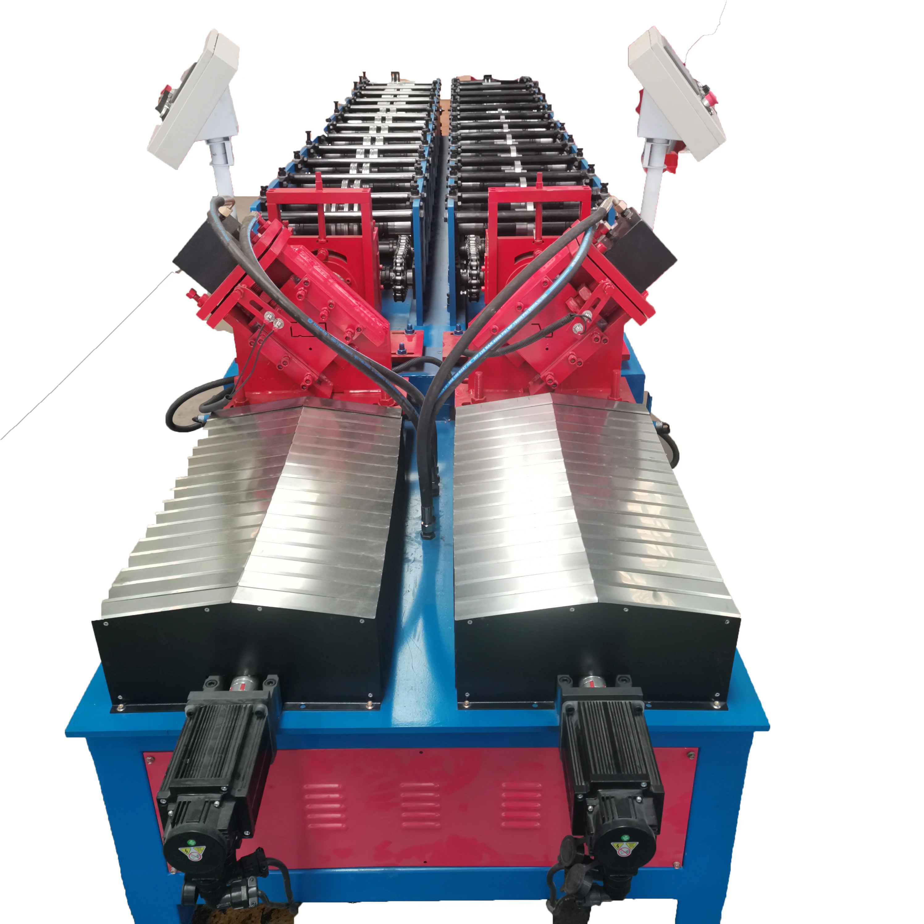 Double Lines Combined Keel Machine Metal Cd Ud Cw Uw Column And Rail Rolling Forming Equipment