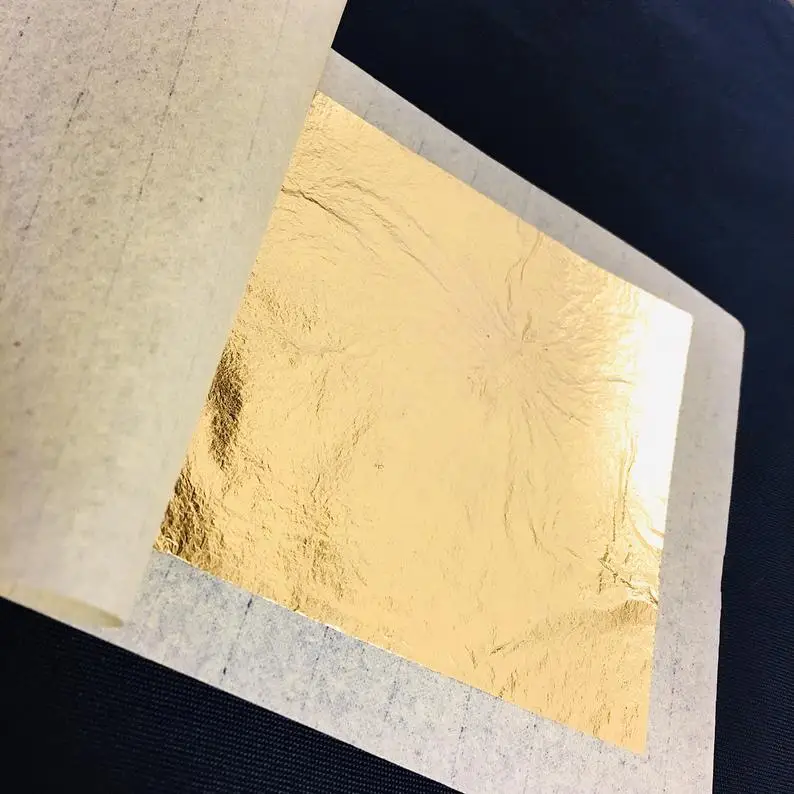 
10.9*10.9cm 23K genuine gold leaf for furniture home buddha decor 