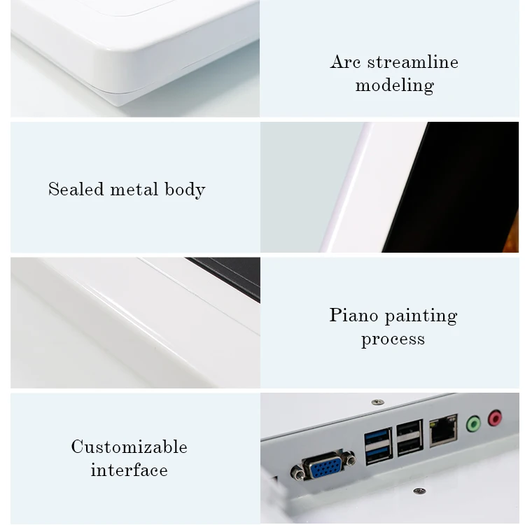 27 inch wall mount pos payment kiosk lcd monitor with android os win os  printer ,card reader